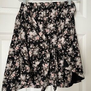 Knee length floral skirt